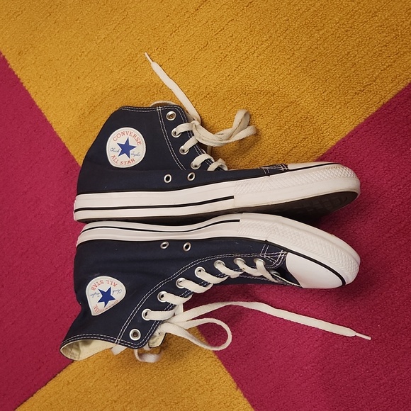 CONVERSE navy high tops - Picture 3 of 13